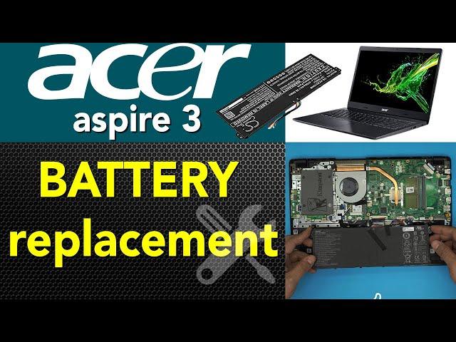 Acer Aspire 3  N19c1 laptop Battery Replacement guide