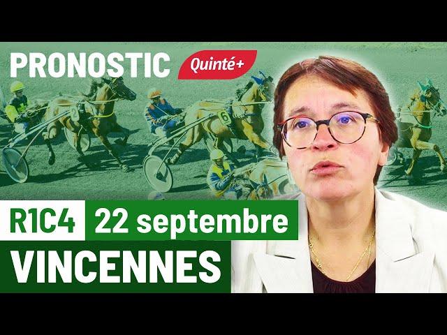 Pronostic PMU Quinté Flash à Vincennes, R1C4 du 22 septembre 2024