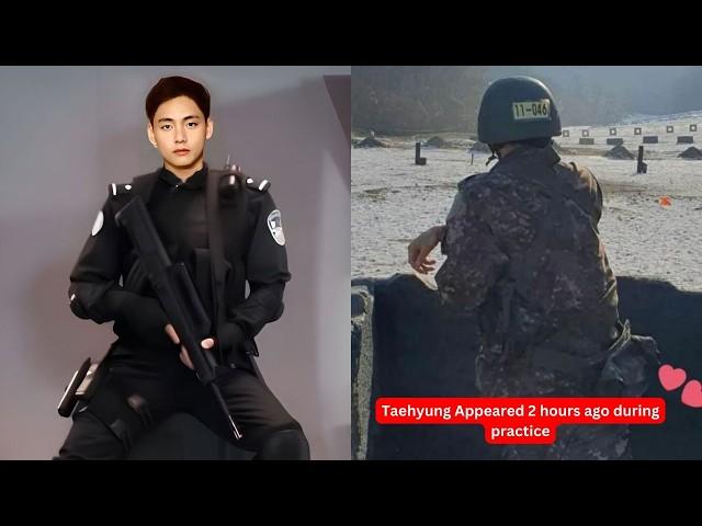 ARMY shocked! Taehyung appeared during military training 2 hours ago