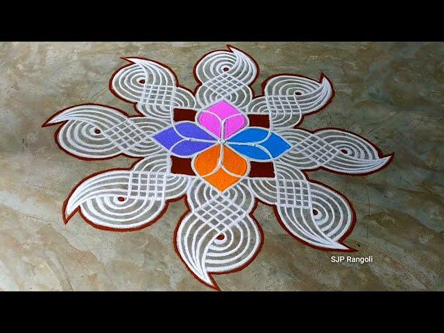 Margazhi madham Rangoli  easy design kolam  simple muggulu