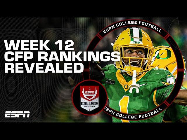 Week 12 College Football Playoff Rankings REVEALED  | ESPN College Football