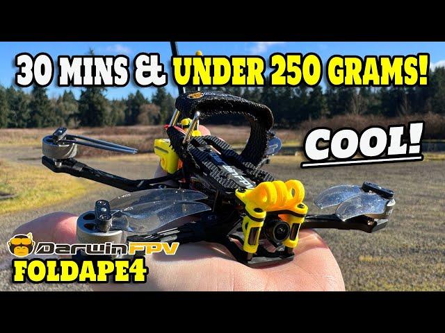 Folds, Under 250g, & 30min Flights? - DarwinFpv FoldApe4 Drone