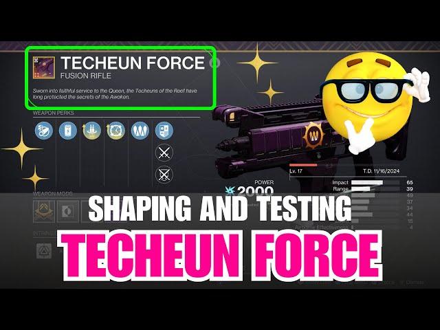 Shaping guide to Techeun Force fusion rifle - Crafting tips to Royal Executioner [Destiny 2]