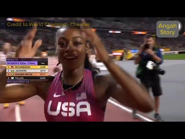 THE FASTEST WOMEN 2023 | SHA'CARRI RICHARDSON 10.65S 100 meter Women Final WORLD ATHLETICS BUDAPEST