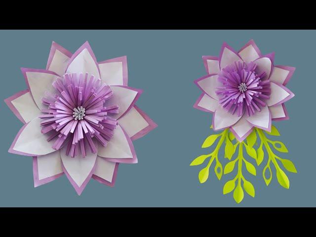 Wall Hanging Paper Flower - Easy Wall Hanging Decor Ideas - Paper Wall Hanging Decor