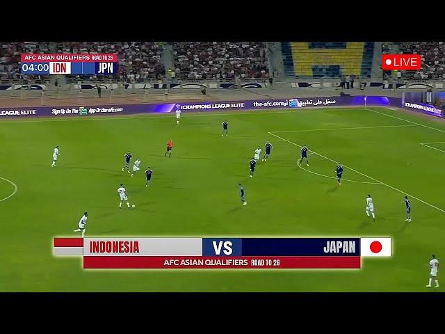  LIVE SEDANG BERLANGSUNG • TIMNAS INDONESIA VS JEPANG • KUALIFIKASI PIALA DUNIA ROUND 3 • ilustrasi