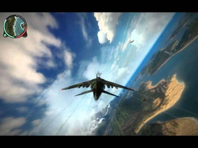 Just Cause 2 Antics - 18 Soldiers Attached to a Plane