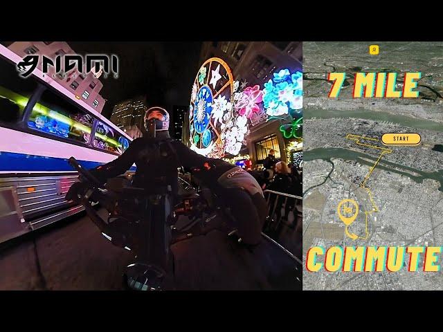 Holiday Madness: Full NYC Night Commute Experience | Nami Klima Max eScooter POV Ride  [4K]