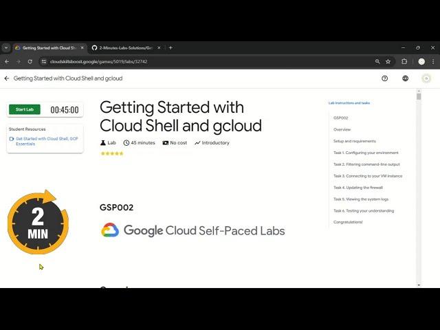 Getting Started with Cloud Shell and gcloud | #qwiklabs  | #GSP002