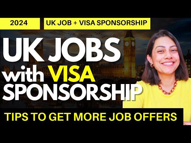 [NEW] Jobs with Visa Sponsorship in UK 2024  | UK Companies offering Visa Sponsorship