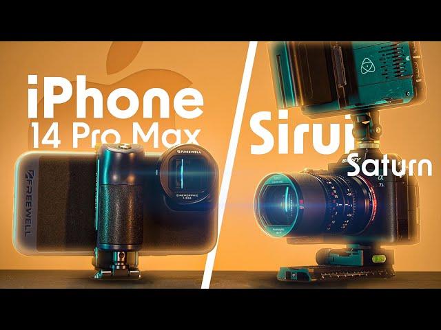 iPhone 14 Pro Max & Freewell Anamorphic 1.55x Lens vs PRO Camera and Sirui Anamorphic