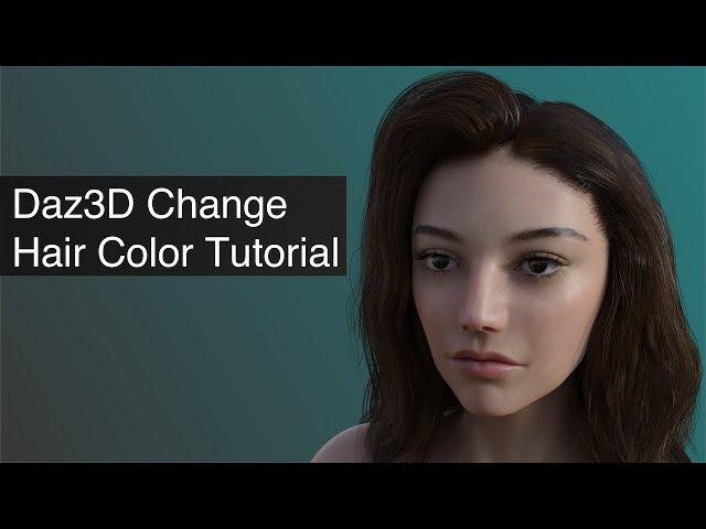 How to Change Hair Color in Daz Studio