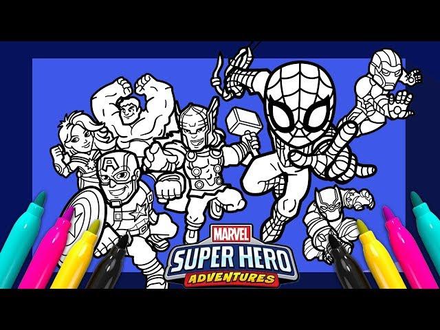Marvel Avengers Coloring page | SUPER HERO ADVENTURES