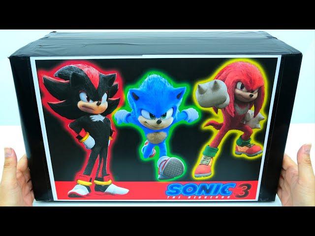 Unboxing Sonic the Hedgehog 3 Movie Figures |  ASMR Sonic 3 Collection and Shadow Review