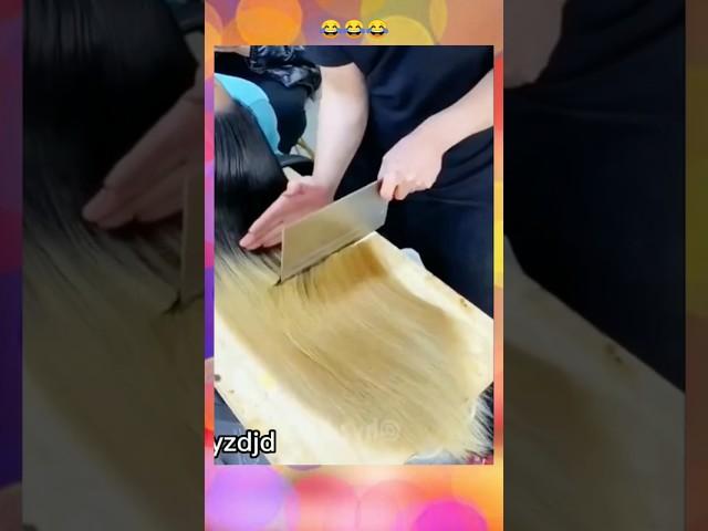 tha girl her cutting this man very fun  wait for end  ||#shortsfeed #viral #tranding #hercuttung