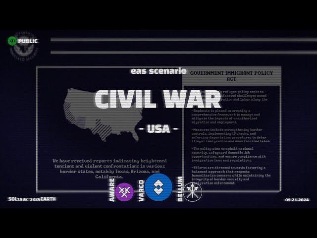 USA - Civil War | EAS Scenario | Emergency Alert System