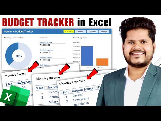 Automate your Budget in excel | Excel Budget Template | Budget Spreadsheet | Excel Budget Sheet