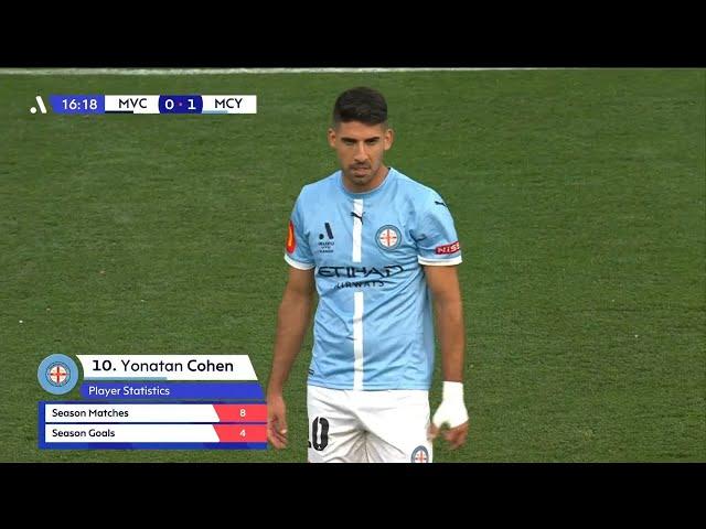 YONATAN COHEN DRAWS FIRST BLOOD FOR MELBOURNE CITY!! #MelbourneDerby