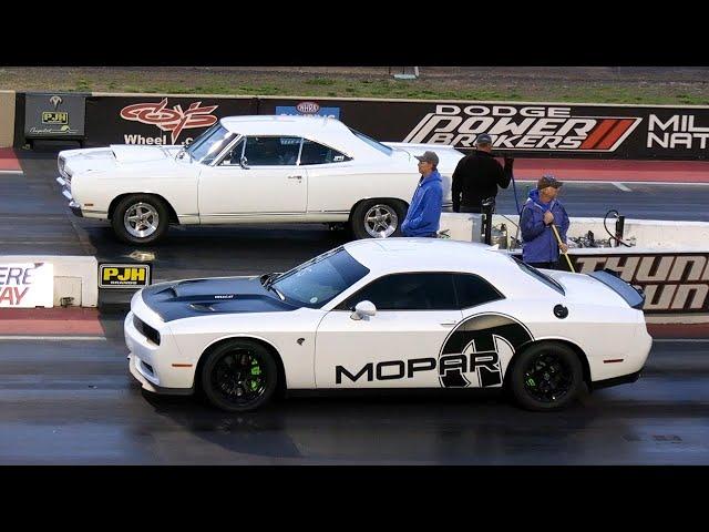 New vs Old School Muscle Cars Drag Racing