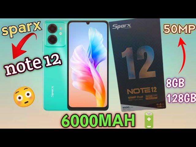 sparx note 12 unboxing | 6000mah battery  | only 25000 price| G85 gaming processor|  BilalMobiles8