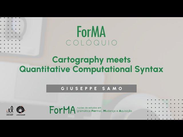 Colóquios ForMA | Cartography meets Quantitative Computational Syntax