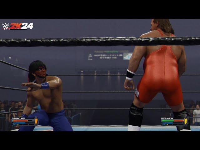 WWE 2K24 - The Great Muta vs. Scott Norton