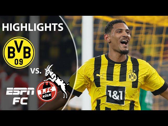 Borussia Dortmund vs. FC Cologne | Bundesliga Highlights | ESPN FC