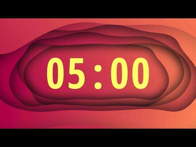 5 Minute Timer with Electronic Beats and Alarm