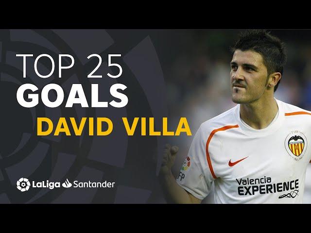 TOP 25 GOALS David Villa in LaLiga Santander