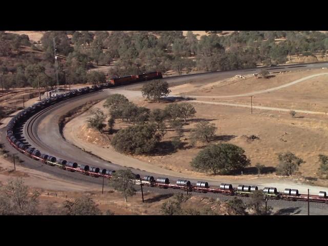 BNSF Steel Coil Train On The Tehachapi Loop