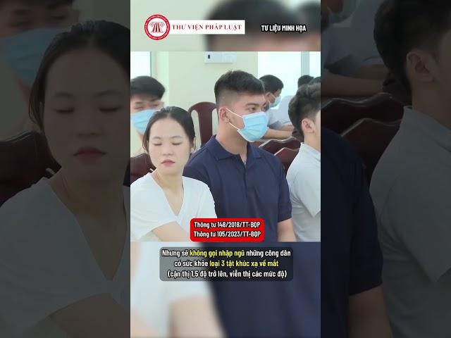 Cận bao nhiêu độ thì không đi NVQS?  | THƯ VIỆN PHÁP LUẬT