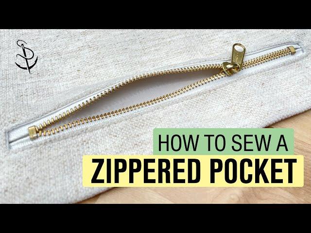 Tips & Tricks: How to Create a Zippered Pocket