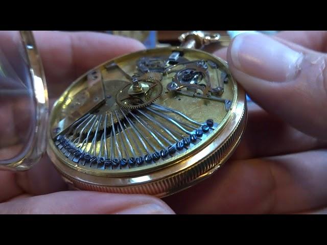 Antique musical sonnerie repeater pocket watch (musical movement profiled)