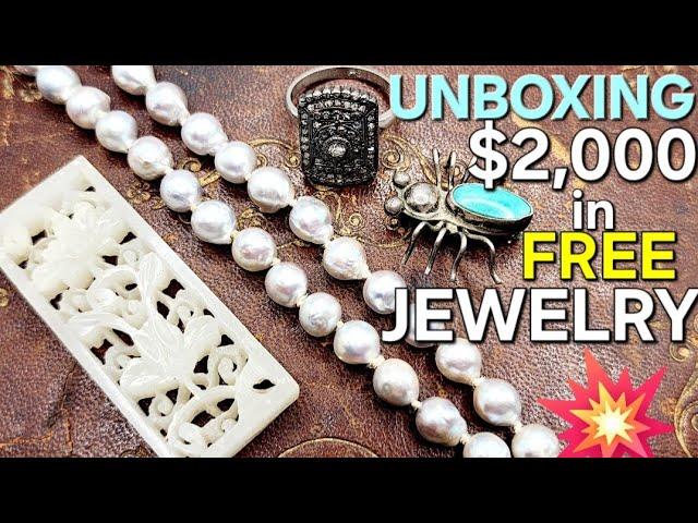 OLD DIAMONDS ANTIQUE CHINESE CARVING PEARLS SILVER & MORE #unboxing #jewellery #collection