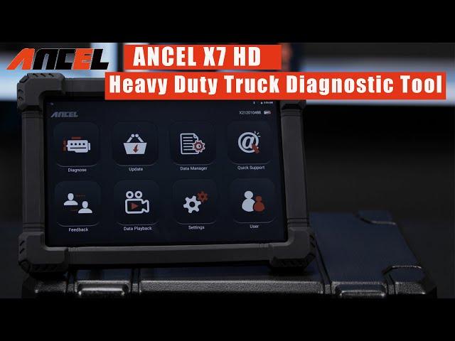 ANCEL X7HD All System Heavy Duty Truck Diagnostic Tool ABS DPF Regen Oil Reset|ANCEL