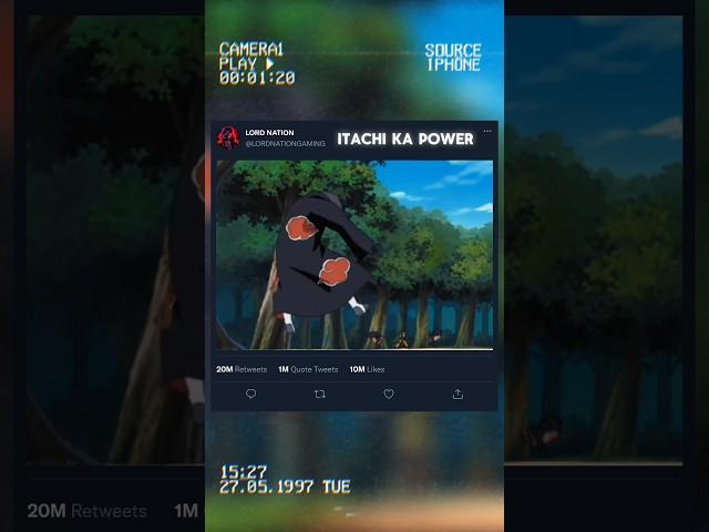 WHEN THE MOMENT ITACHI JUTSU #naruto #anime
