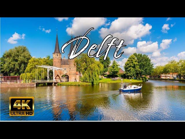  Delft The Netherlands | 4K Walking Tour Spring 2024 ️