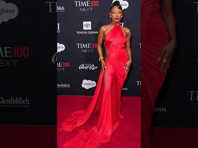 Victoria Monét Ruby Red Glam Slay @ Time100 Next Awards #victoriamonet #fashionpolice #time100 #rnb