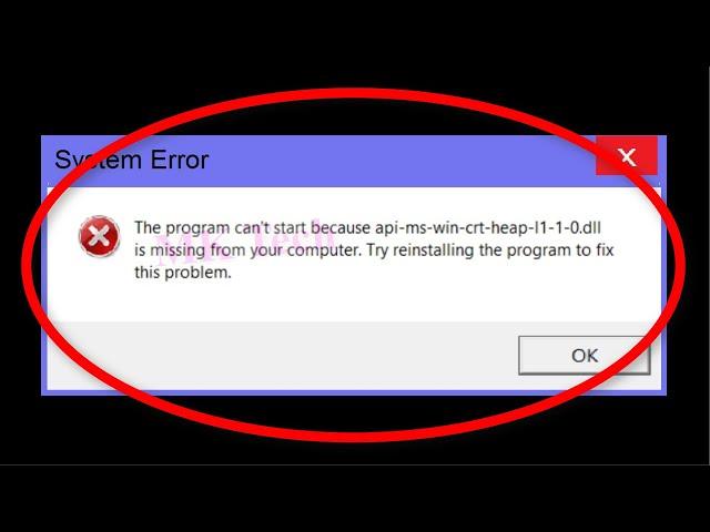 How To Fix Origin Error - (api-ms-win-crt-heap-runtime-l1-1-0.dll) - Missing Or Not Found