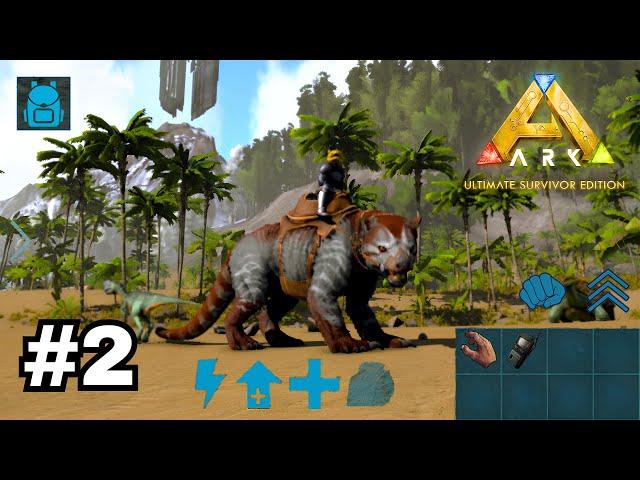 thylacoleo taming and completing caves | Season 2 EP2 | Ark Mobile ultimate Edition