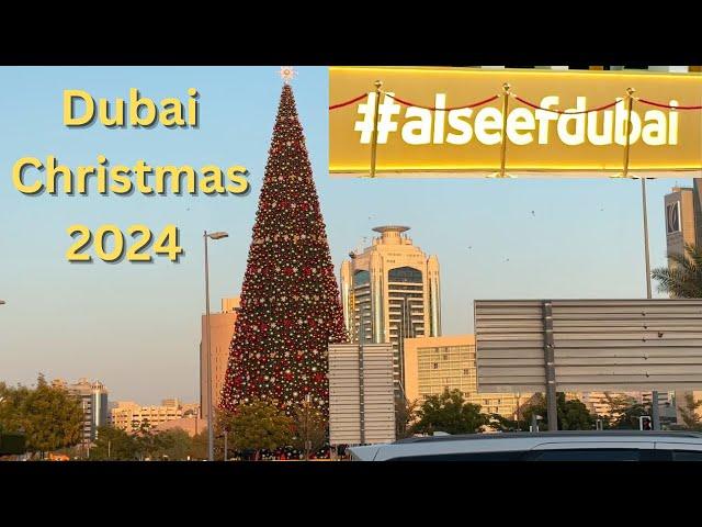 Al Seef Dubai Christmas tree 2024 | Dubai Al Seef Creek Walking tour | Al Seef Christmas Celebration