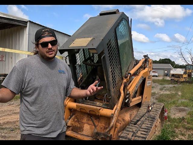 We Ran the Skid Steer Out of Fuel - A Costly Mistake! Replacing the Starter in a Case 450CT!