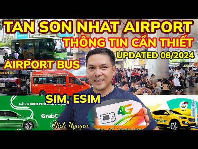 MUA SIM ĐIỆN THOẠI, ESIM, XE BUÝT, VŨNG TÀU, TAXI SÂN BAY TÂN SƠN NHẤT - CẬP NHẬT 08/2024 || Nick N