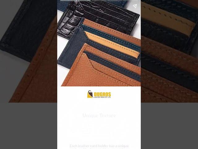 3 Cool Insights About Leather Card Holders #dugrosleatherindia #leathercardholder #leatherelegance