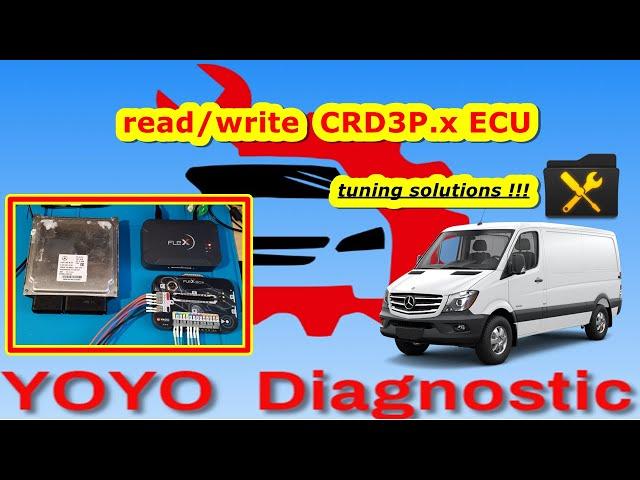 Flex programmer read/write Delphi CRD3P ECU via OBD/Bench /Boot. MB Sprinter  tuning solutions !!!