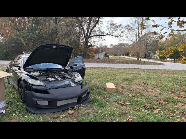 Installing my front bumper for my Mazda rx-8