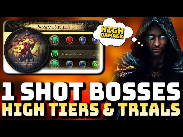 PATH OF EXILE 2 - THIS BLOOD MAGE BUILD CAN 1 SHOT BOSSES - T15 & TRIALS - POE 2 WITCH BUILD GUIDE