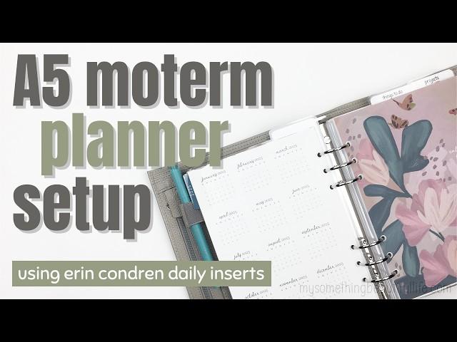 Functional A5 Moterm Setup with Erin Condren LifePlanner Inserts | Daily Duo | July 2024