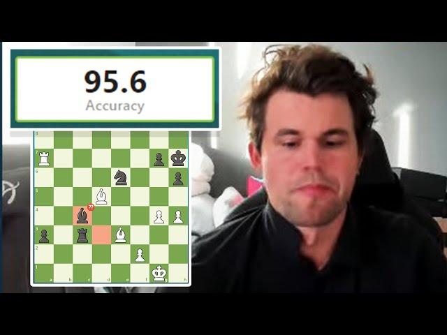 Magnus Carlsen PLAYS with 95.6% ACCURACY vs. Arjun Erigaisi in BLITZ GAME!