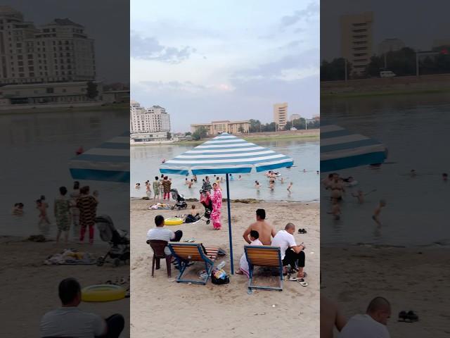 #publicbeach Syr Darya #river Khujand Sughd province Tajikistan  #beachlife #beachvibes #shorts